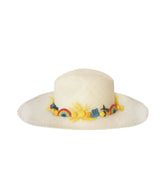 Natural White Happy Hat