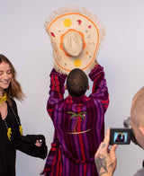 Hand-Painted Shiny Hat