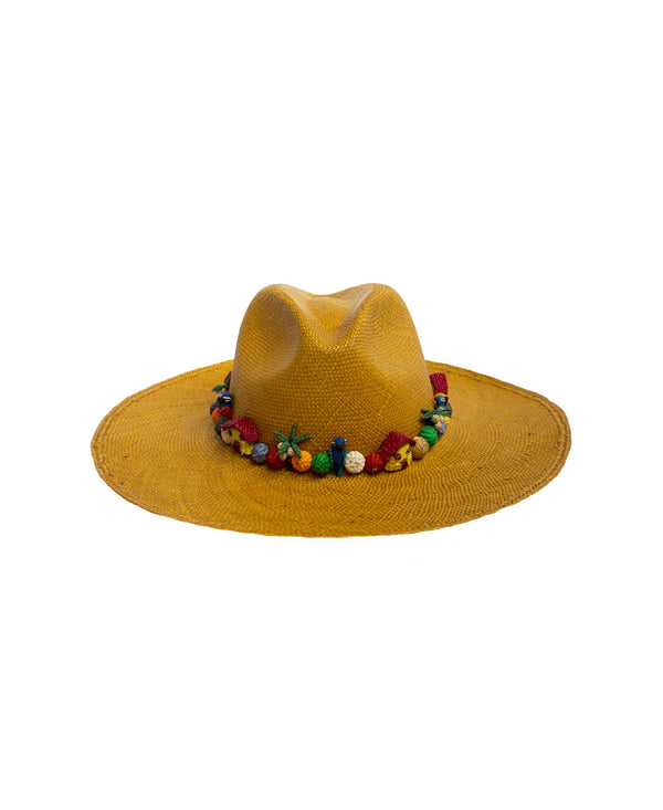 Sombrero Mini Pajarito Amarillo (Bajo Pedido)